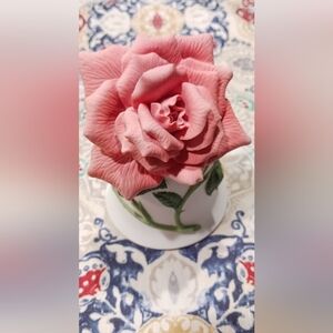 Sonia Rose Flower Bell Bone China 1983 Franklin Mint Jeanne Holgate Vintage